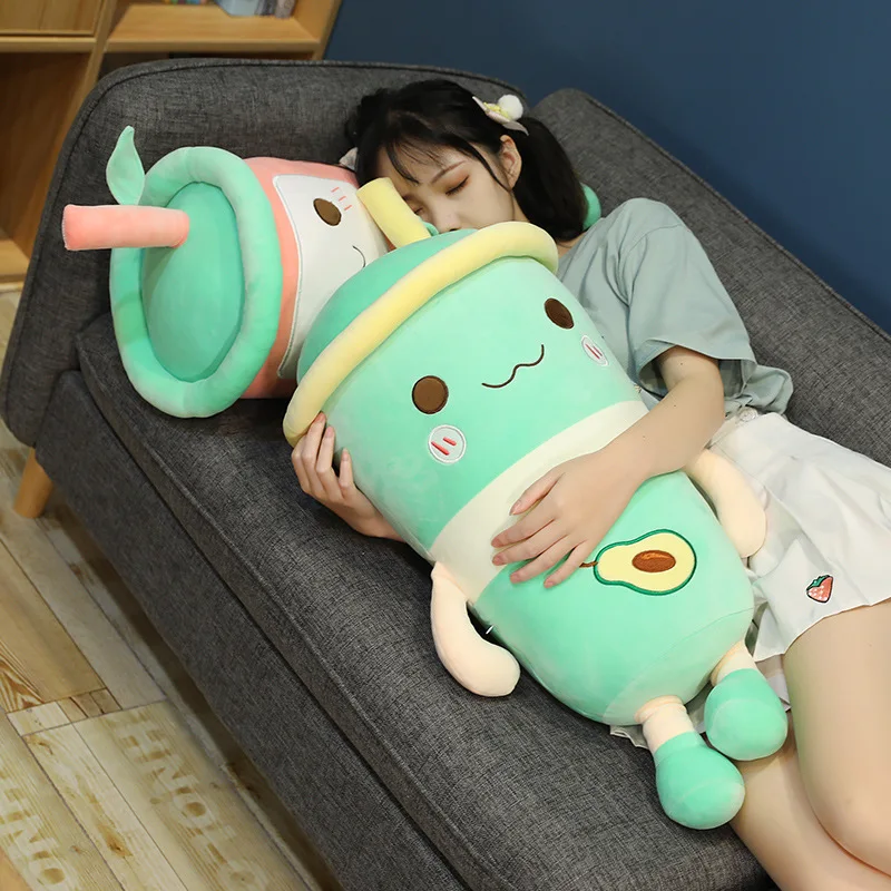 

Zqswkl 65/80/100cm simulation milk tea pillow big tea cup plush toy for girlfriend christmas birthday gift large stuffed toys