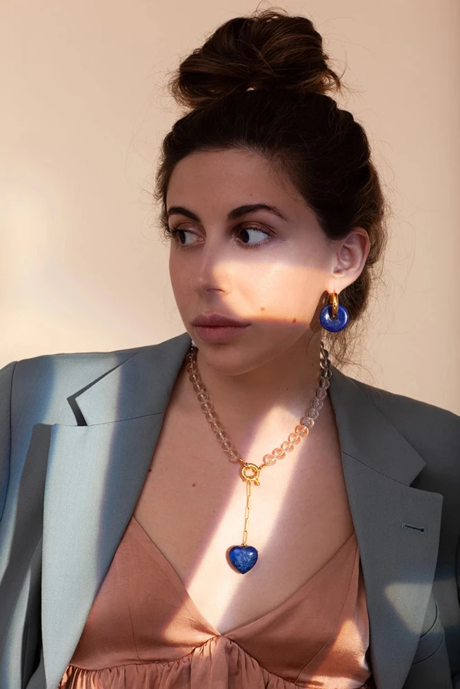 Бусы из натурального камня розовый кварц Нефритовое сердце кулон ожерелье для