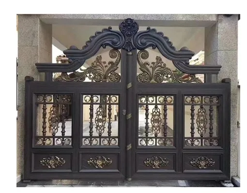 Европейские алюминиевые железные ворота с дистанционным управлением|Двери| |