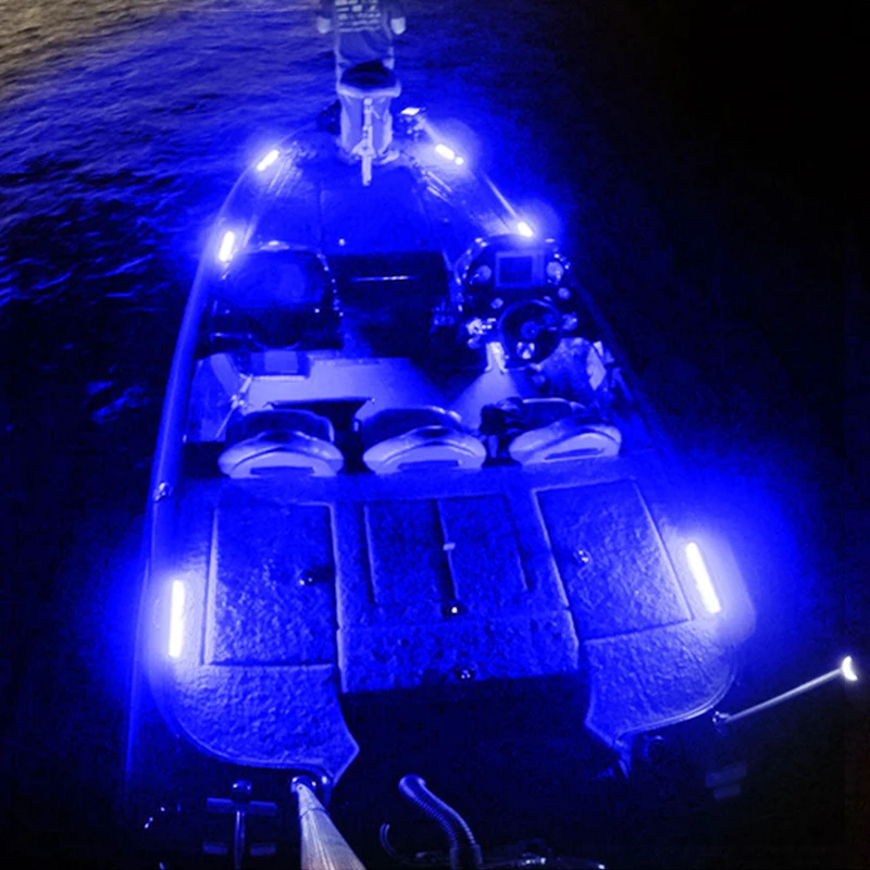 2 шт. 12 Вт водостойкый Led синий морской Светодиодный светильник любезность и общего назначения полосы для лодки
