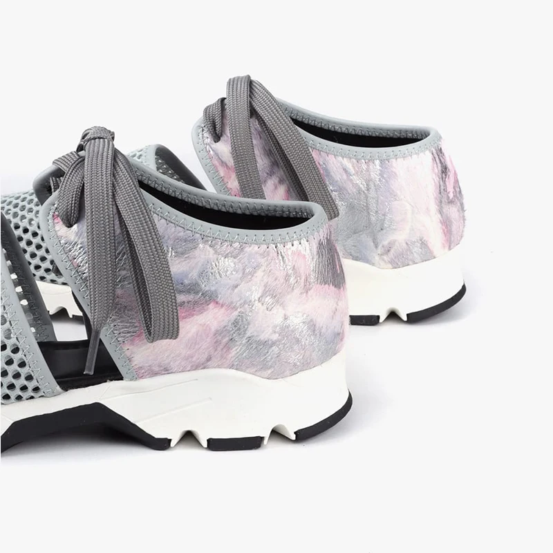 

2020 New Mesh Women Flat Shoes Lightweight Women Sneakers Breathable Ladies Casual Hollow Out Femme Sneakers Leopard Flat Shoes