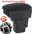 Подлокотник для автомобиля Ford Focus 2, центральный подлокотник с usb, для Ford Focus 2 Mk2 2005-2011