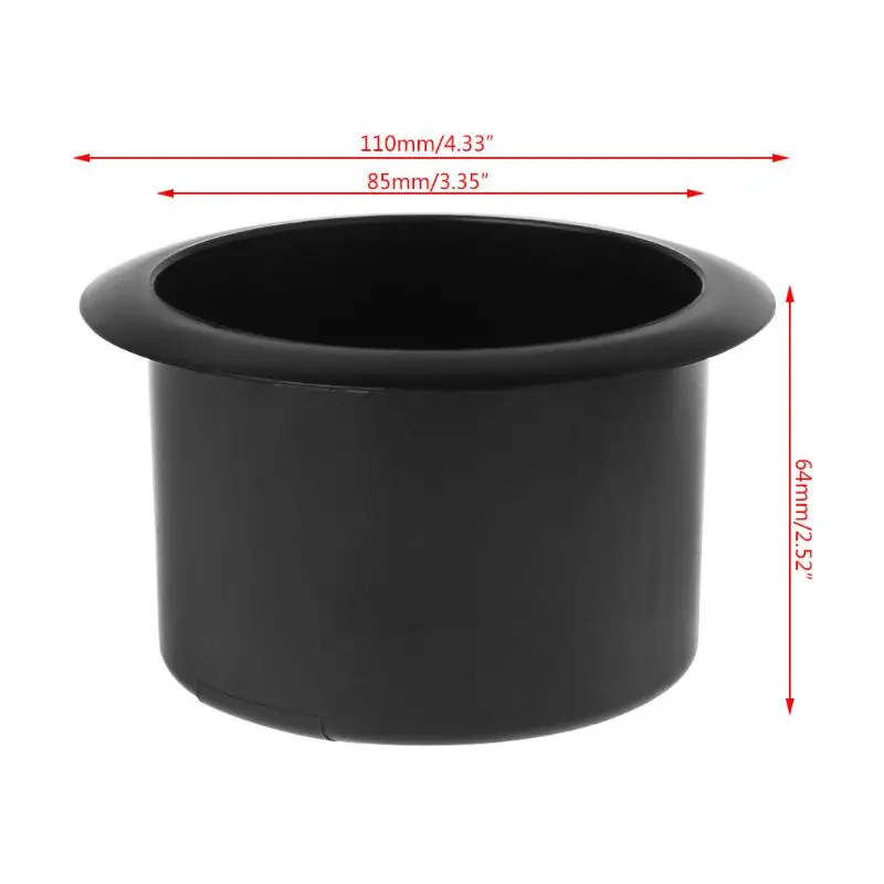 

4Pcs Black Boat Plastic Cup Drink Can Holder For Boat Marine RV Sofa Universal