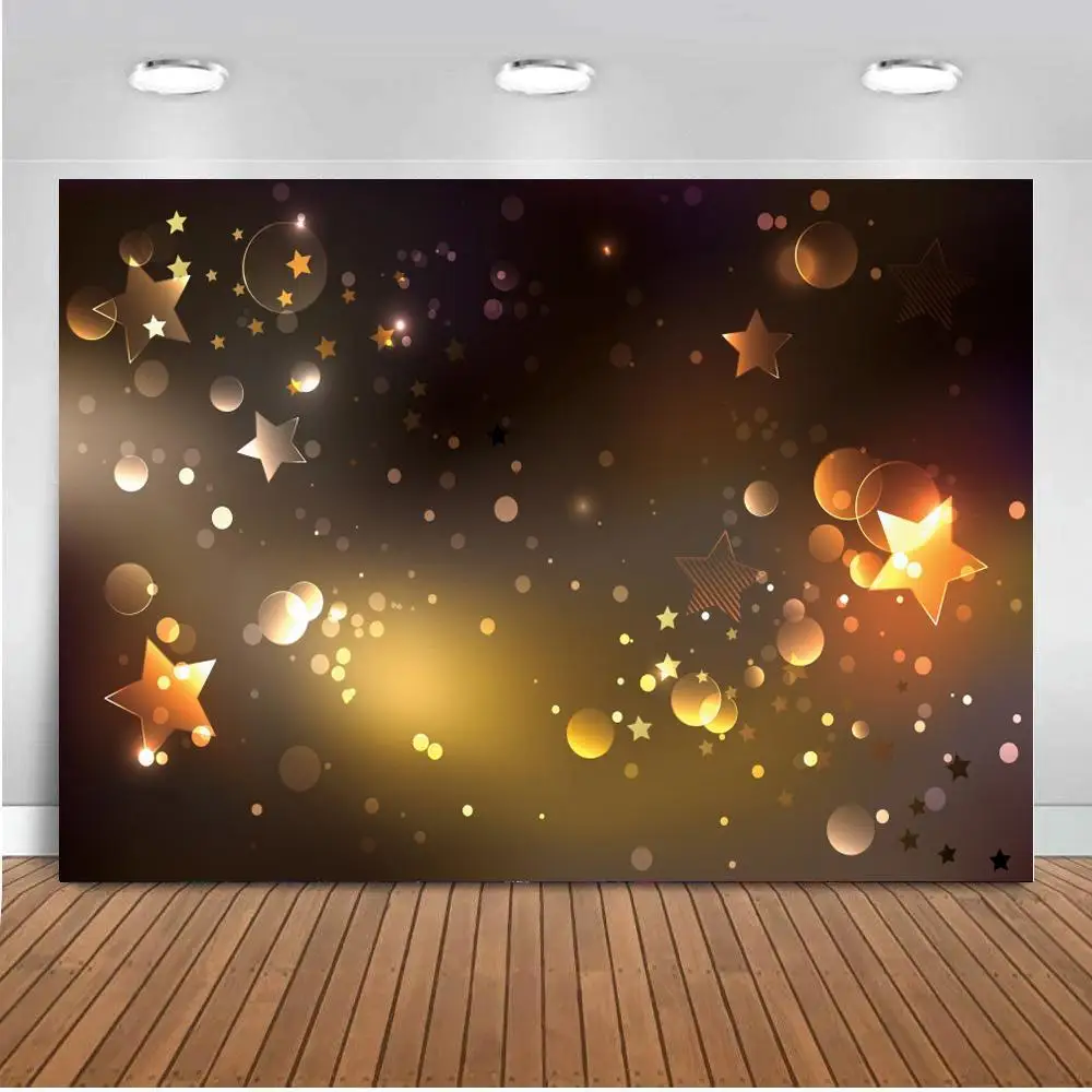 

Gold Stars Flash Newborn Backdrop for Photography Baby Shower Birthday Party Photo Background for Children Backdrops Studio