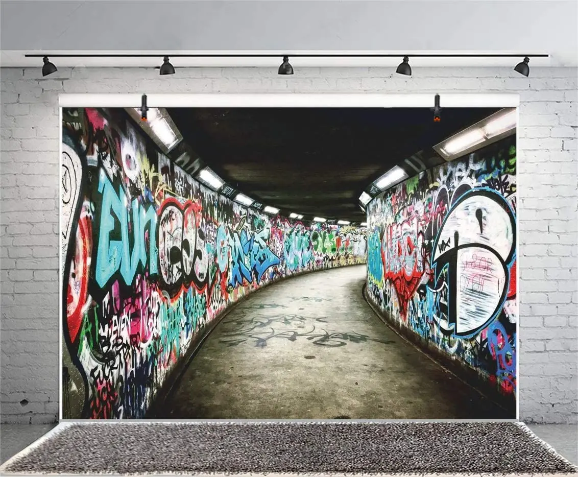 

Photography Background Graffiti Wall Backdrop Dirty Oilpainting Abandoned Factory Passage Underground Path Cowboy Western Party