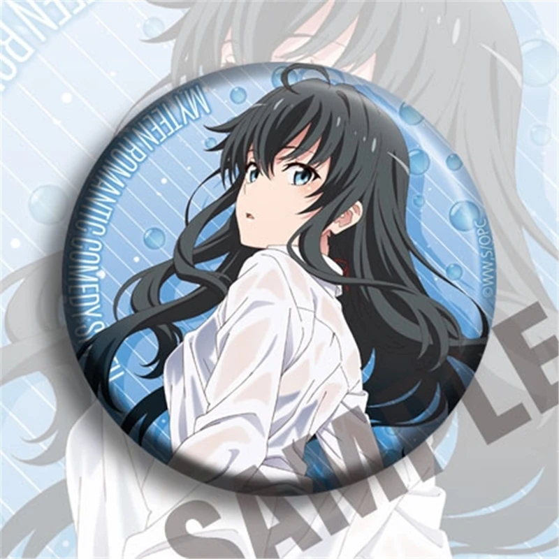 8 шт. аниме Мой подросток романтическая комедия мультяшная булавка значок брошь