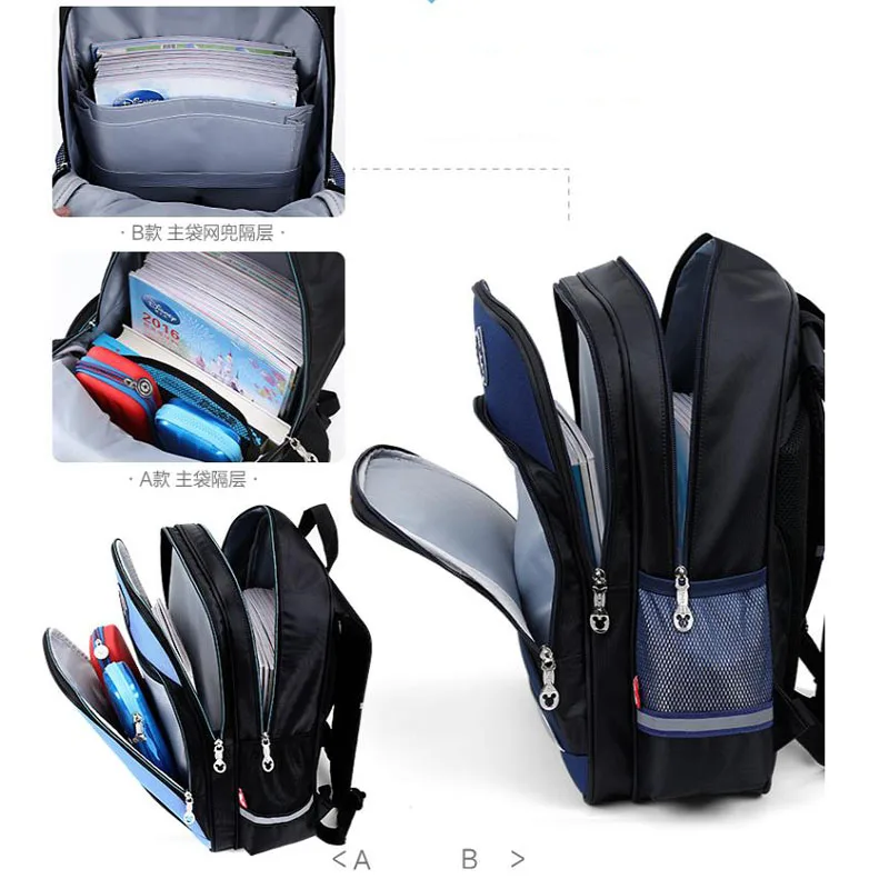 Нейлоновая Водонепроницаемая школьная сумка для мальчиков и девочек Сумка Микки