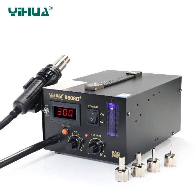 

YIHUA 8508D + цифровая паяльная станция с горячим воздухом, точечная сварочная машина, бесплатная доставка
