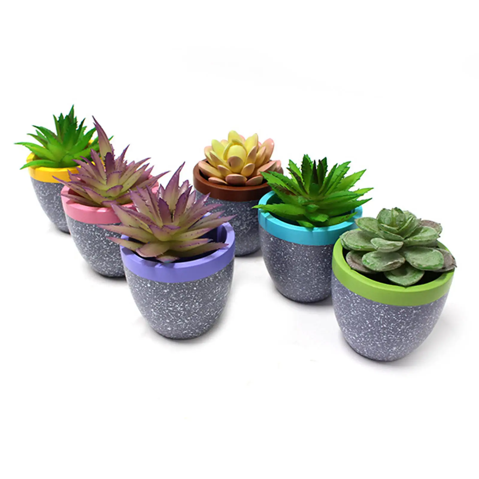 

6x искусственная смола, Рождественское украшение, плантатор, горшок, кактус, плантатор для комнаты, стола, украшения для дома, Декор