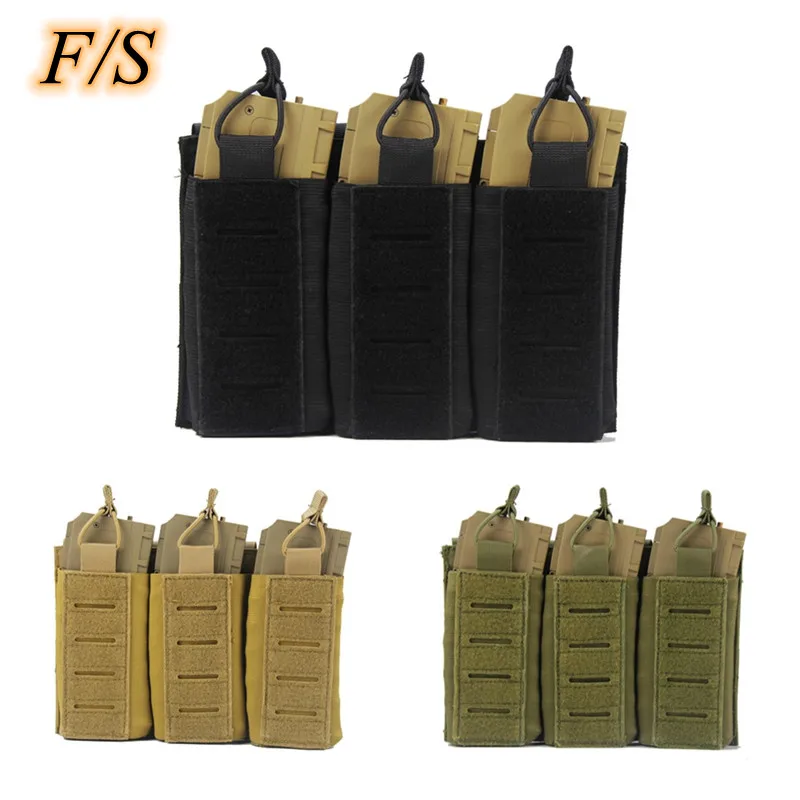 Тактический Molle подсумок Quick Release три Mag мешок универсальный эластичный фонарик