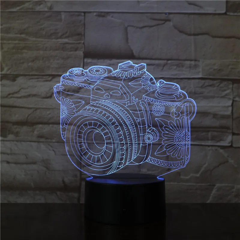Камера 3D USB светодиодный светильник украшение для дома детская одежда сна Цвета