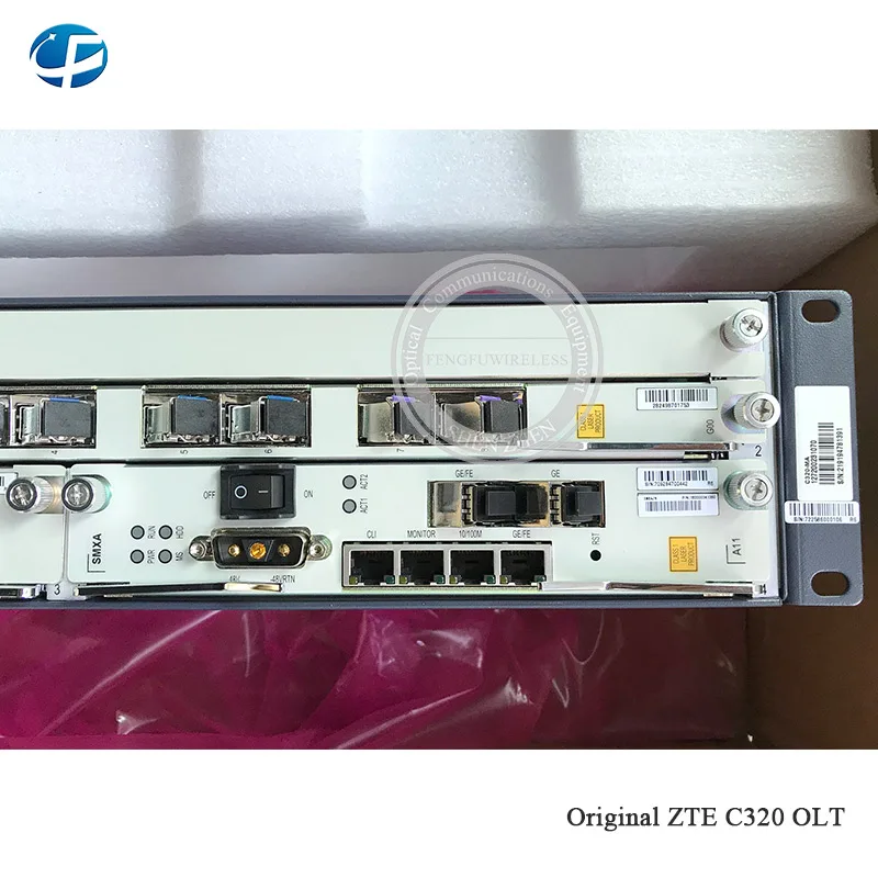 ZTE 8PON 10GE GPON OLT C320 SMXA/3 карты PRAM 8 портов GTGO C + плата питания переменного и постоянного