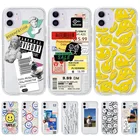 Прозрачный чехол для Iphone 11 12, чехол для Iphone 13 Pro Max, чехол для Iphone11 12 13 Mini XR X XS 6s 7 8 Plus SE 2020 10, мягкий чехол