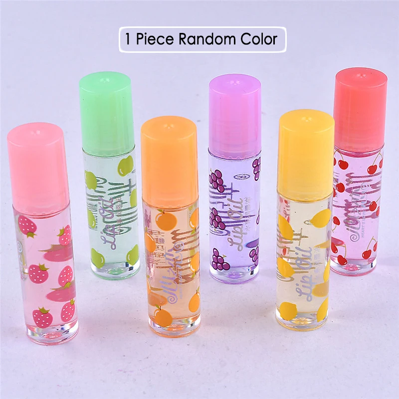 Moisturizing Strawberry Lip gloss Cute Flowers Colorless Lip gloss Transparent Liquid Lip gloss Lip oil for Women Lips Tint Care - Color: 1Piece