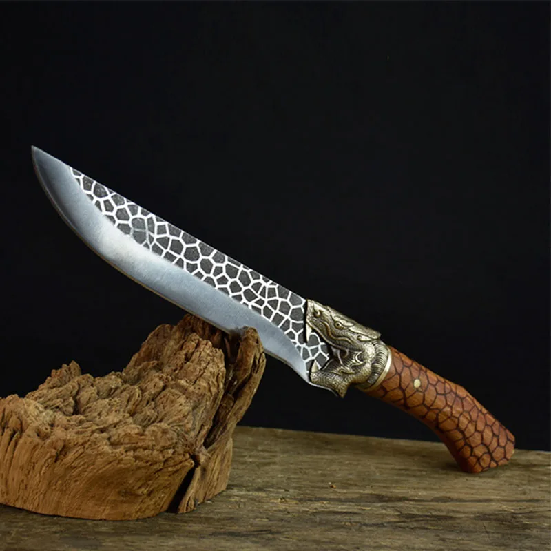 

Little cook Handmade forged kitchen Sashimi chef knife fixed blade sharp Chinese meat cleaver vegetable cutter cooking tools