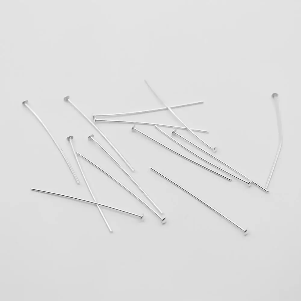 Doreen Box 925 Sterling Silver Long Head Pins DIY Findings Jewelry Wholesale 0.65mm (22 gauge) 1 Gram | Украшения и аксессуары