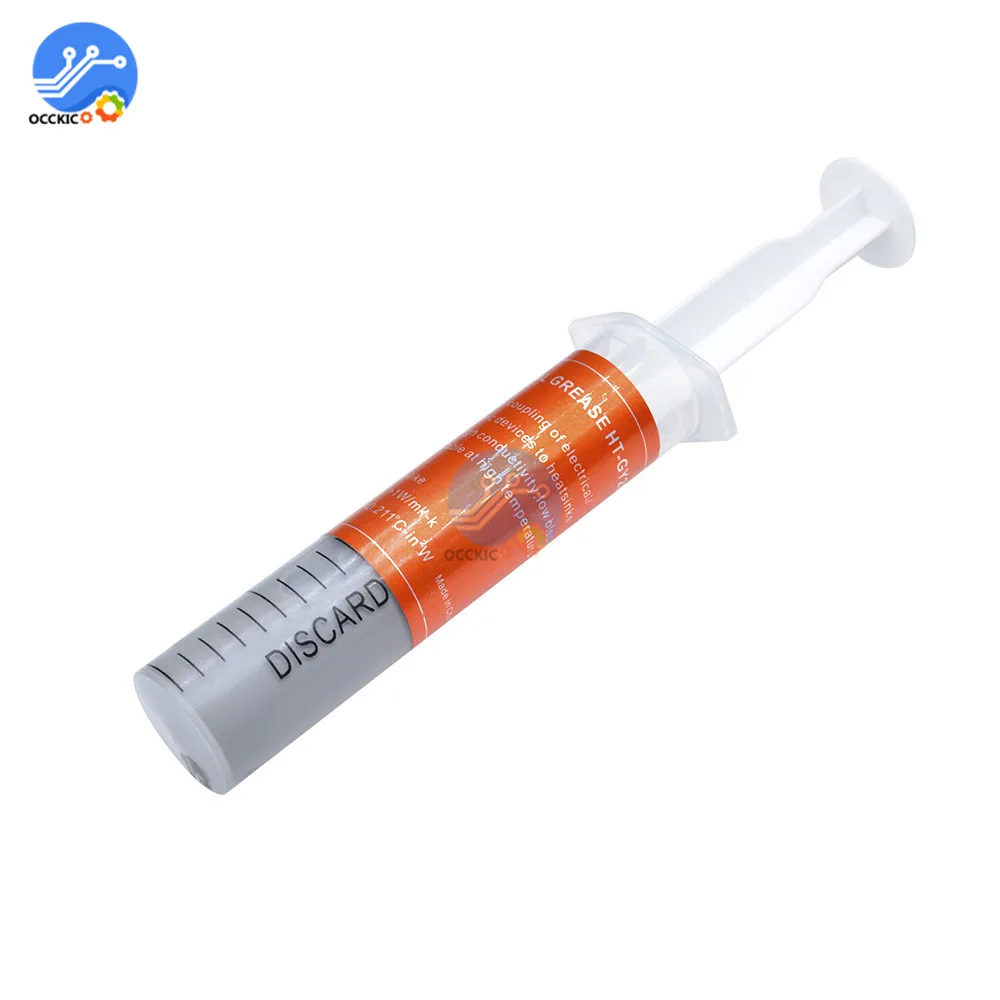30 г серая термопаста силиконовая паста для теплоотвода ЦП трубка радиатора|silicone