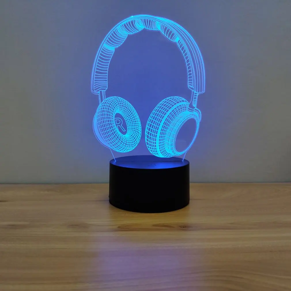 

Colorful 3D Night Light Retro Modeling Colorful Touch Creative Colorful Crack Base Ornaments Give Gifts Lights Table Lamp