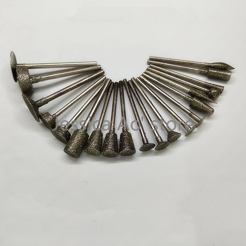 Алмазная игла для резьбы по нефриту наждачные головки шлифовки дюйма 40 шт. |