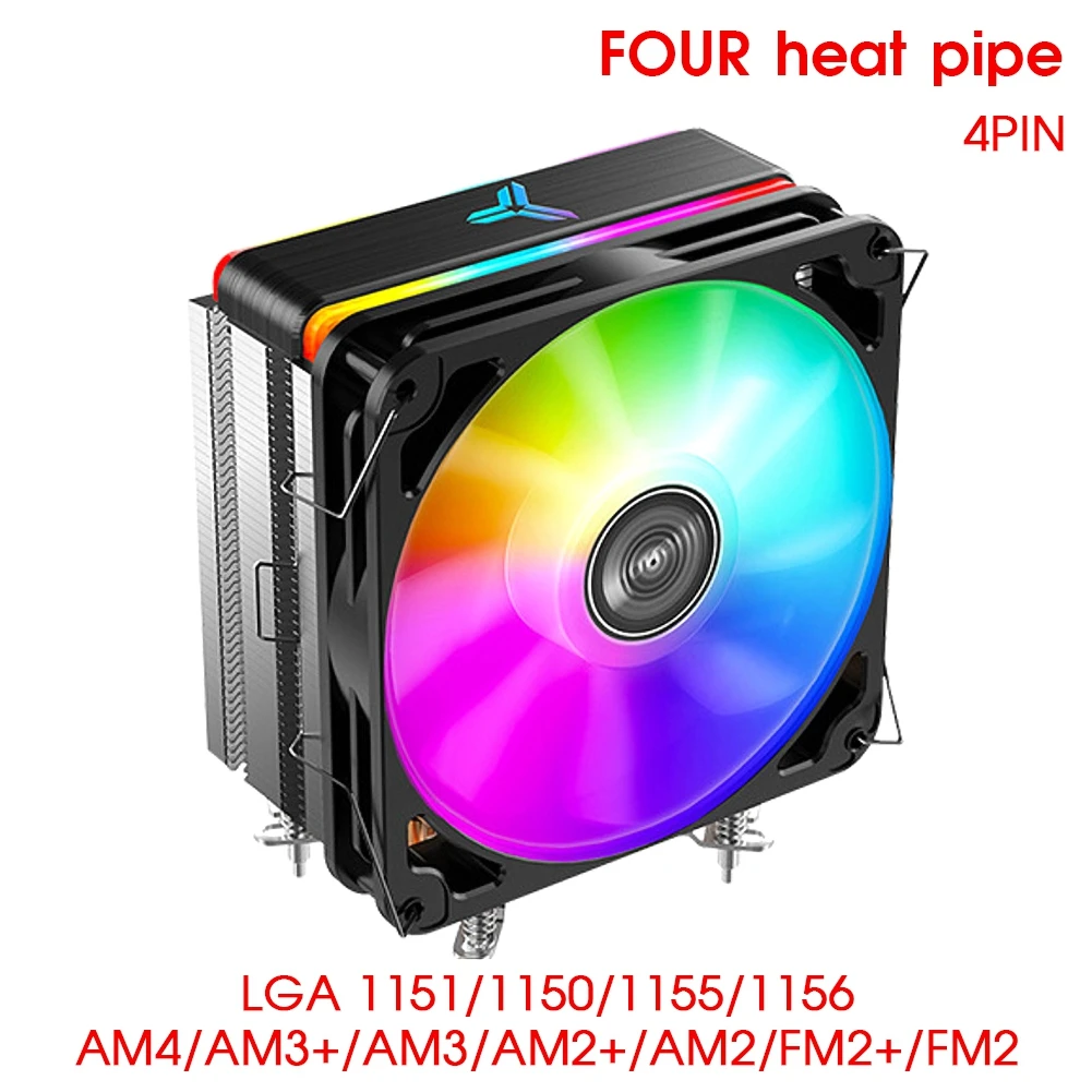 3/4pin CPU Cooler 4 Copper Heatpipe Heat Sink Dual Tower Quiet Cooling Fan For Intel LAG 1155 1156 775 AMD Socket AM3/AM2 | Компьютеры и