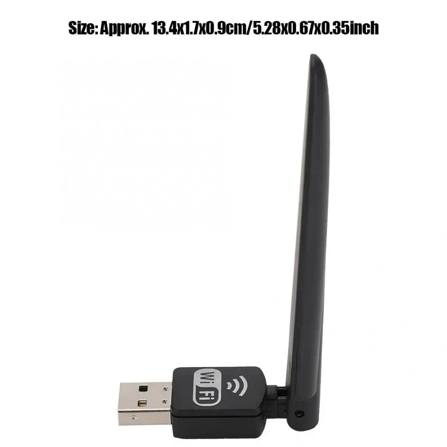 Сетевая карта с интерфейсом USB ноутбук черный интерфейс USB2.0 2 4G беспроводной WiFi