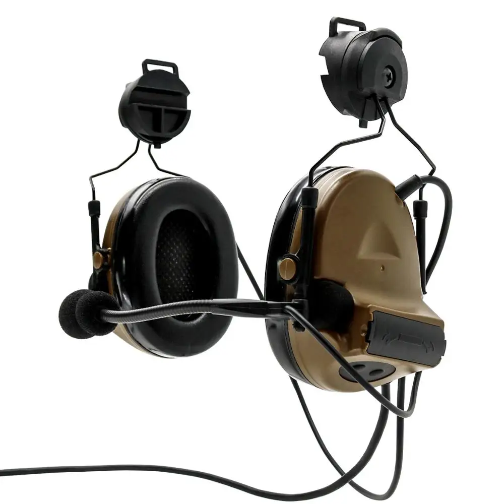 Шлем COMTAC II с кронштейном тактическая гарнитура CB + U94 kenwood 2 pin ptt шумоподавлением и