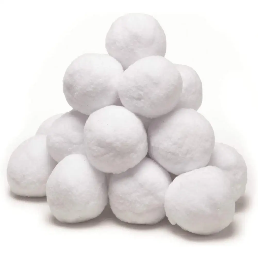 

50 Pack Indoor Snowball Fight Fake Snowball Soft And Realistic With Boxes For Winter Games Realistic And Fun Props For Winter G