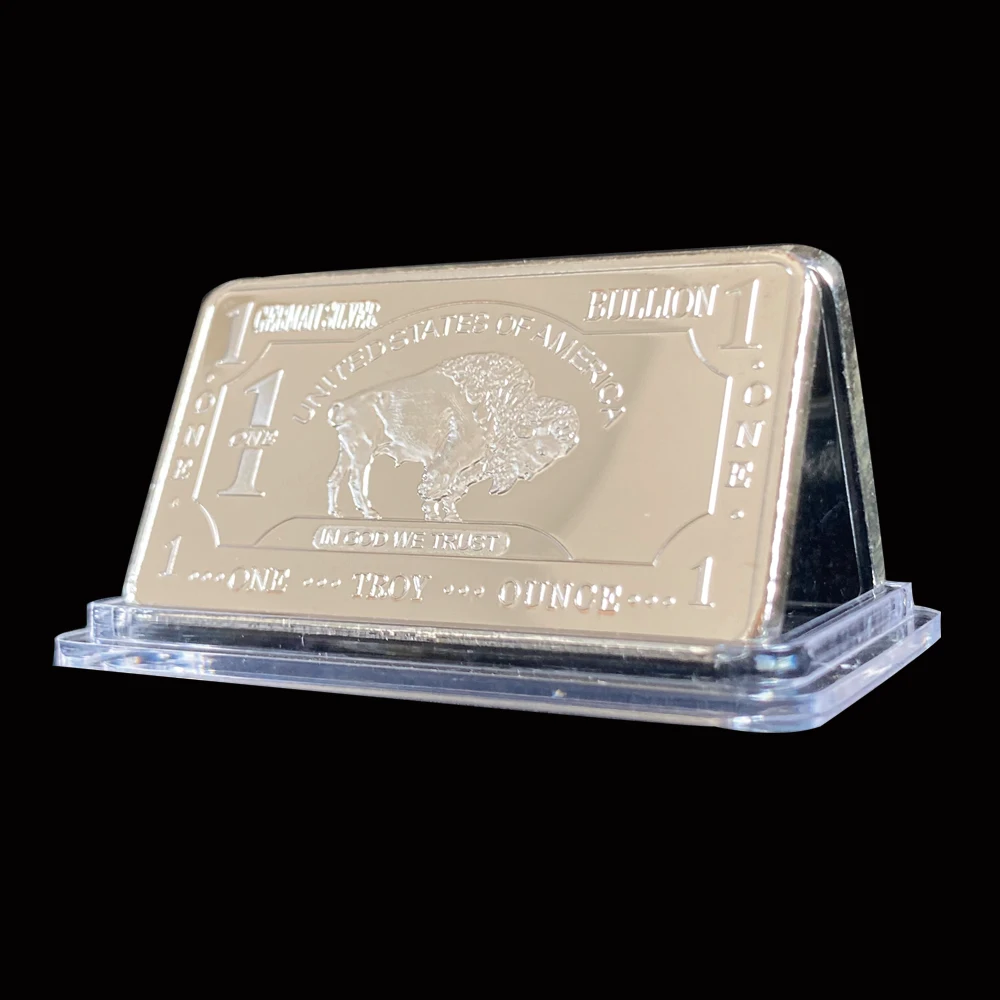 10 шт. Мятная 1 Тройная унция буйвол Немецкая Серебряная слитка копия монет