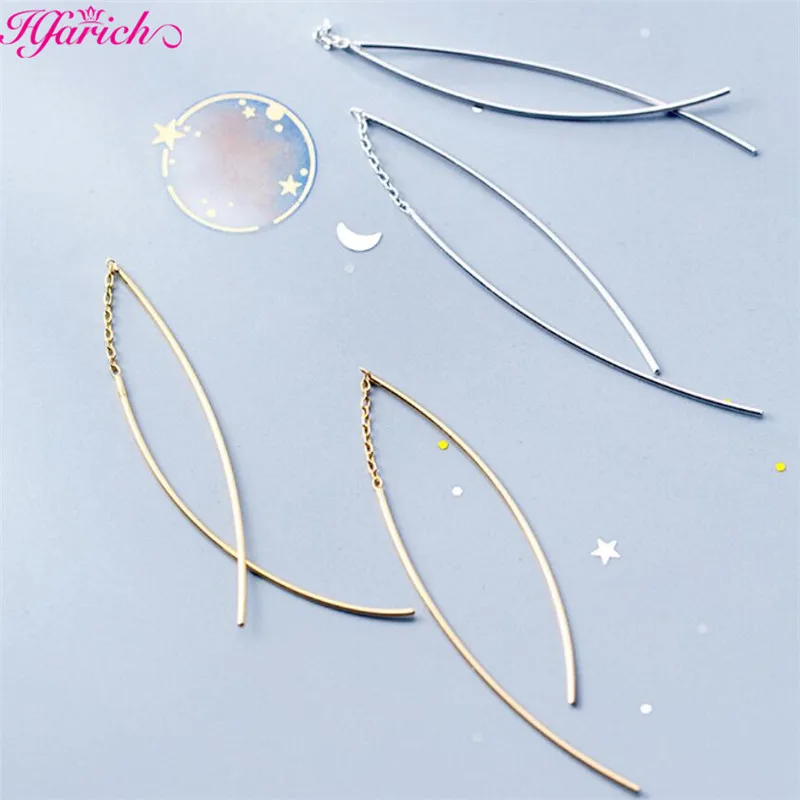 

Hfarich 925 Sterling Silver Earrings Jewelry for Women Girl Fashion Linked Double Stick Stud Earrings Birthday Party Gift