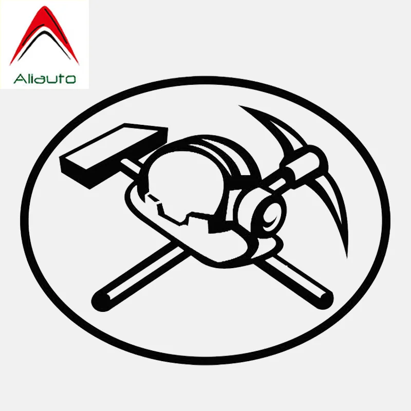

Aliauto High Quality Car Sticker Miners Helmets and Tools Vinyl Reflective Creative Decal Motorcycles Accessories,13cm*10cm