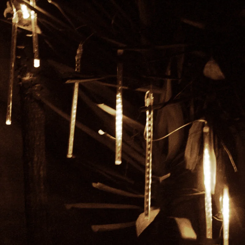 30 см Дождь свет 8 подвесной светодиодный душ Открытый водонепроницаемый патч сад