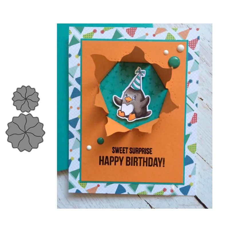 Металлические Вырубные штампы скрытые лепестки вырезанные формы для украшения