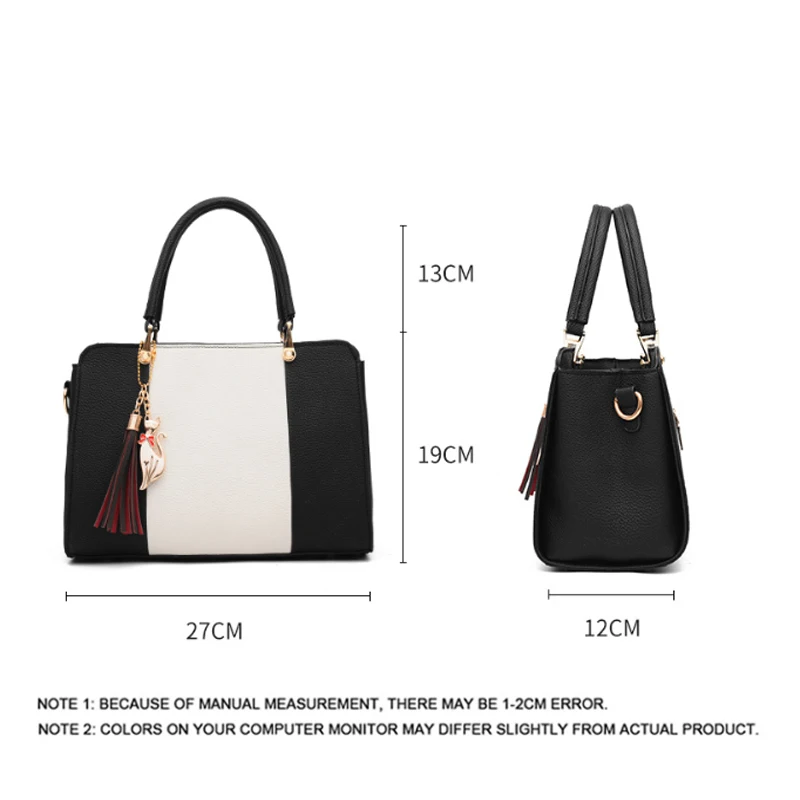 Подвеска в виде кошки женские сумки через плечо кожаные с кисточками модные