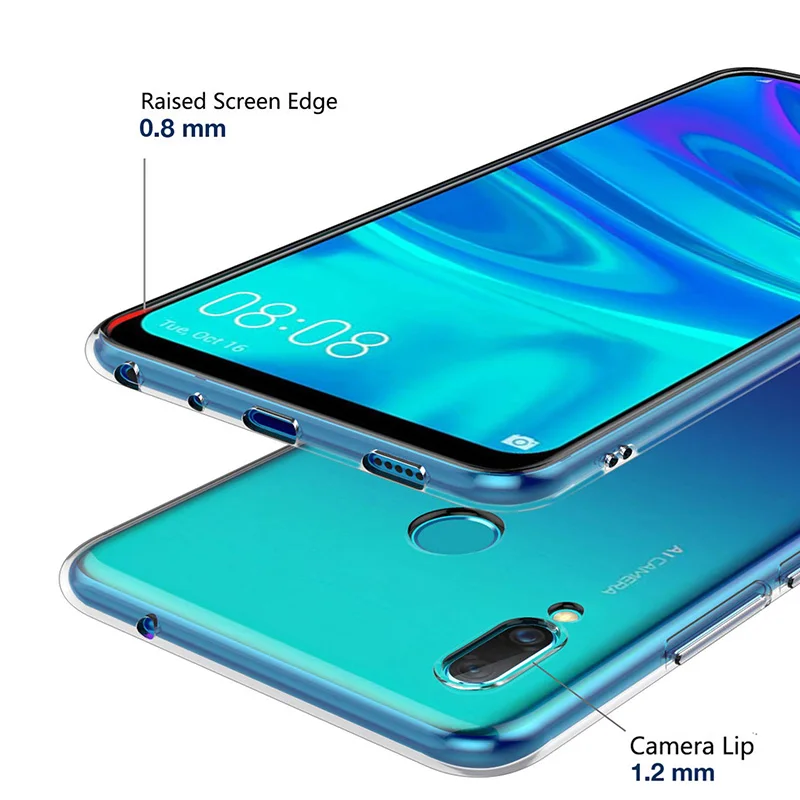 Мягкий ТПУ силиконовый чехол для Huawei Y7 Y7Prime 2019 ультратонкий 360 Защитный