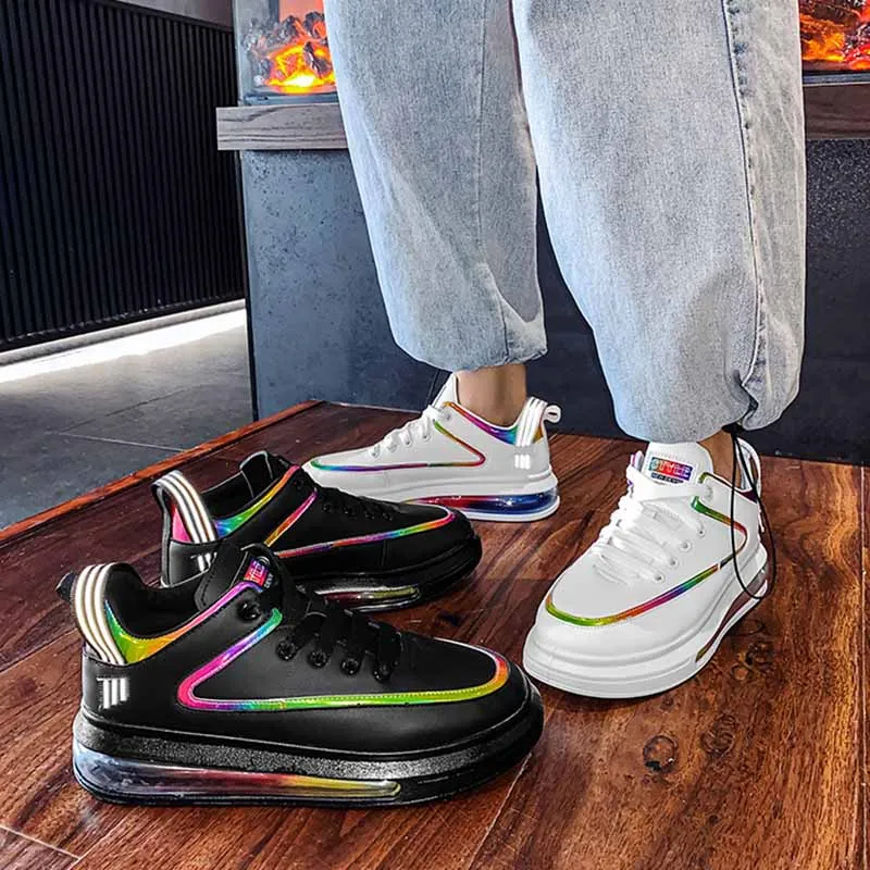 

Spring Autumn Microfiber Material Men Shoes Lightweight Male Sneakers Fashion Outdoor Walking Breathable Slip Mens Casual Shoes