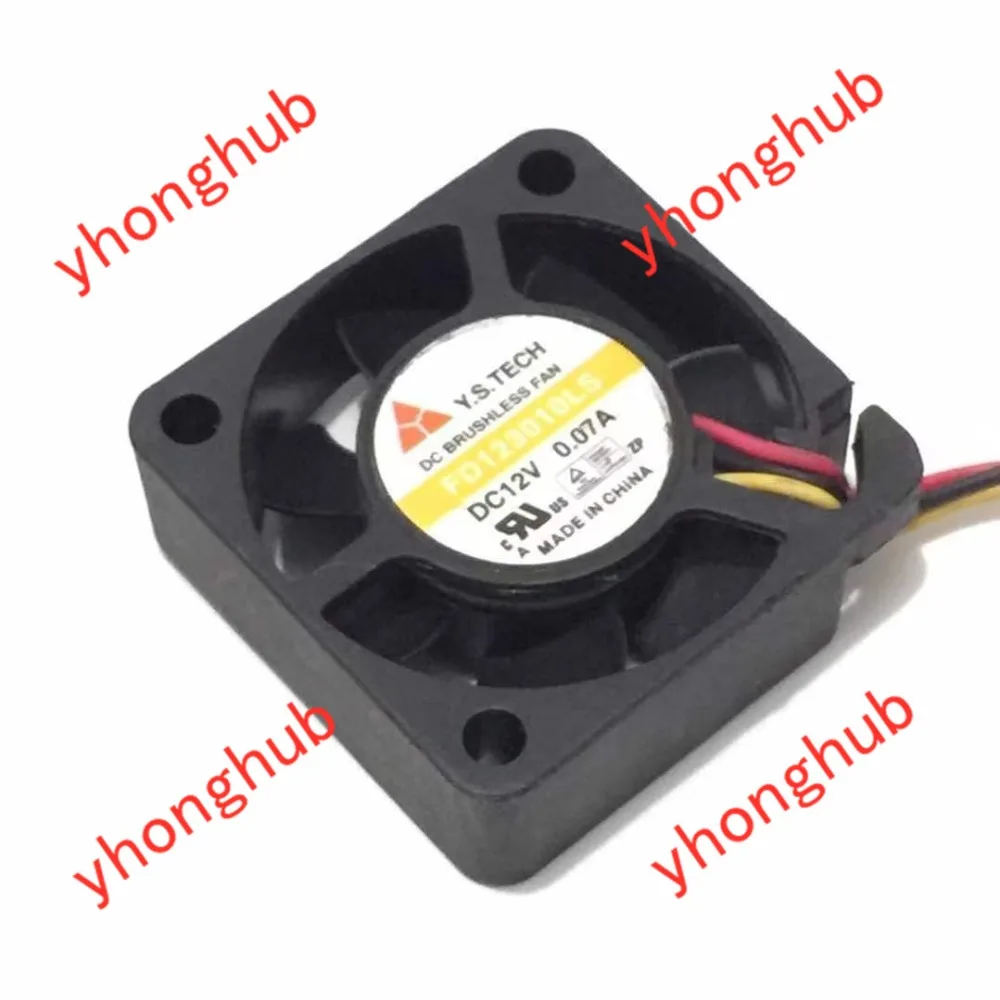 Emacro для Y. S. TECH FD123010LS DC 12V 0.07A 3-провода 30x30x10 мм Сервер охлаждающий вентилятор
