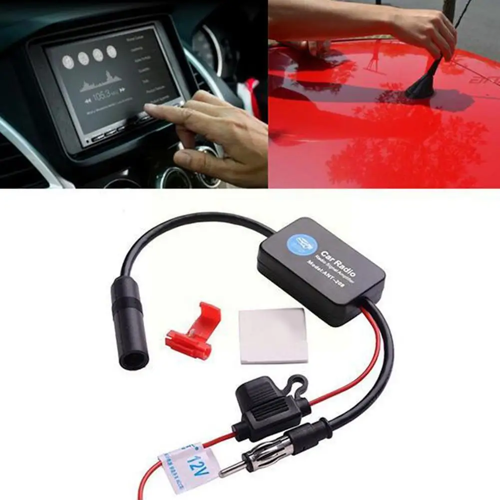 Автомобильная радиоантенна 12 В усилитель радиосигнала FM/AM бустер автомобильная