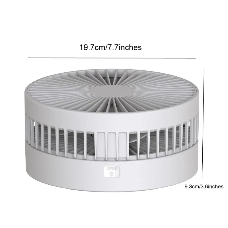 

Folding Remote Control Timing Desk Fan Air Cooler 4 Speed Rechargeable USB Fan