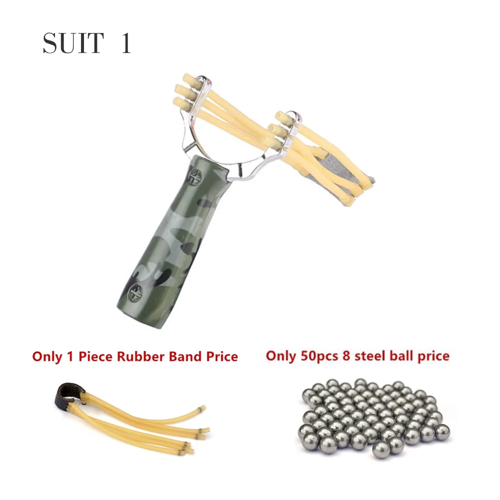 suit1 Профессиональная Рогатка Sling shot из алюминиевого сплава Рогатка катапульта Камуфляжный бант несурные игровые инструменты - Цвет: suit1