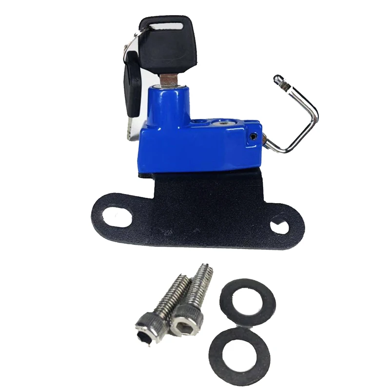 6 цветов замок для мотоциклетного шлема с 2 ключами боковая защита от кражи