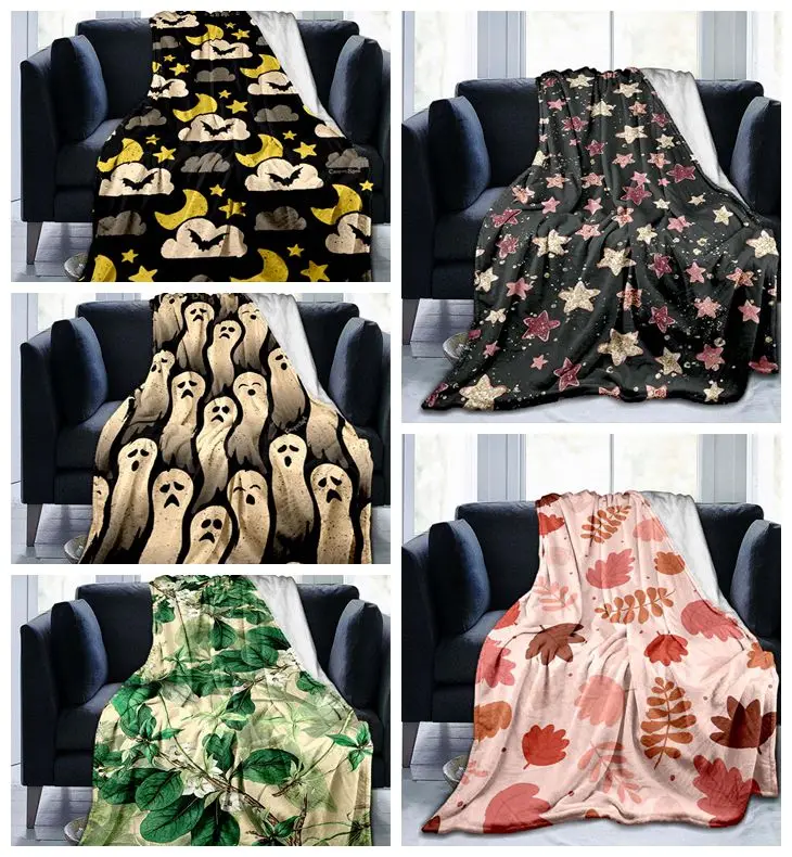 

Cartoon Blanket for Bedroom Sofa Blanket Star Pattern Blanket Flannel Blanket Color Home Decor