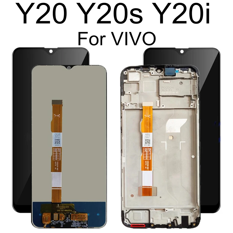 

6.51" For VIVO Y20 / Y20i / Y20S 2020 LCD Display Touch Screen Digiziter Assembly Replacement For v2027 v2029 LCD Display