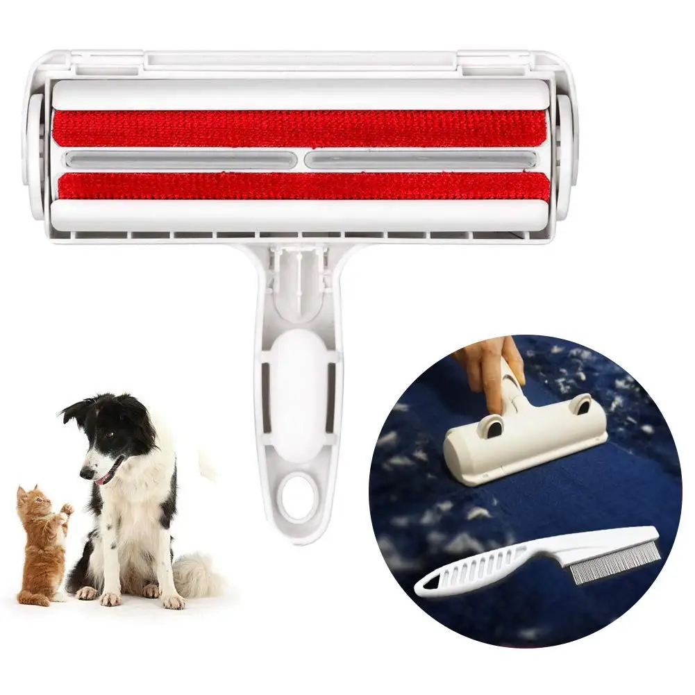 

Pet Hair Remover Roller Dog Cat Hair Cleaning Brush Removing Dog Cat Hair From Furniture Carpets Clothing Self-cleaning Lint
