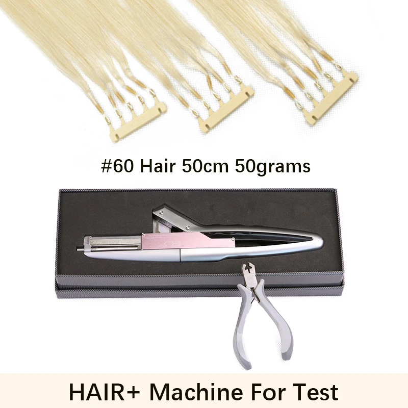 6D2 Hair Extensions Machine 6D Hair With Machine Carbon Fiber Material 50g Hair 6D Buckle Fast Install Save Time For Salon 1B 60