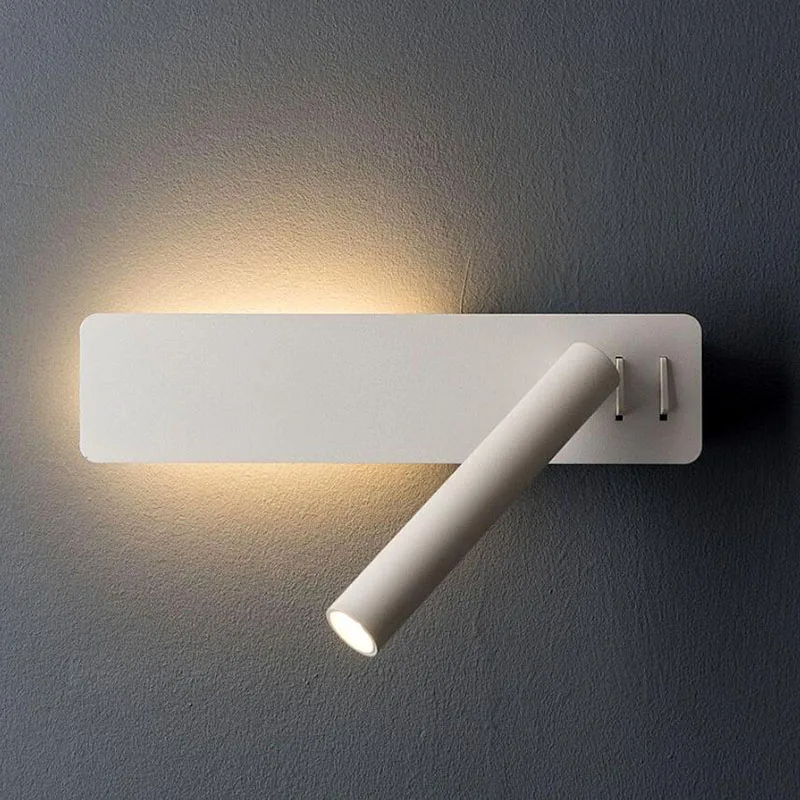 Современная светодиодная настенная лампа светильник для чтения спальни ночной