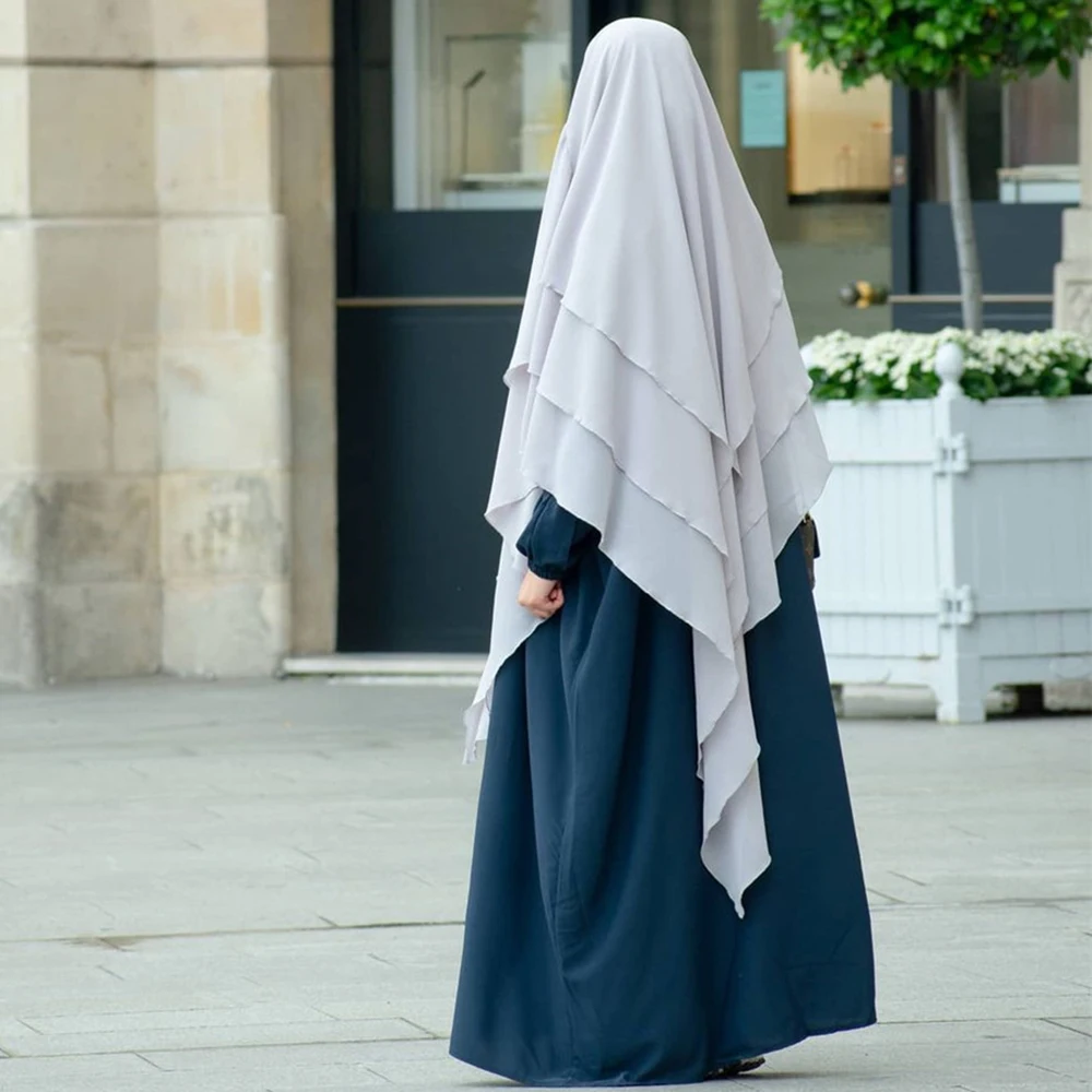 

Eid Muslim Prayer Garment Women Long Khimar Hijab Islamic Sleeveless Tops Abaya Jilbab Ramadan Abayas Arab Veils Niqab Hijabs