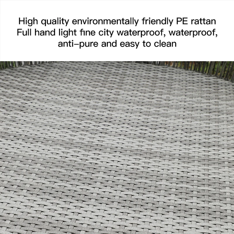 Открытый ротанговый салон для отдыха круглая кровать балкона двора бассейна