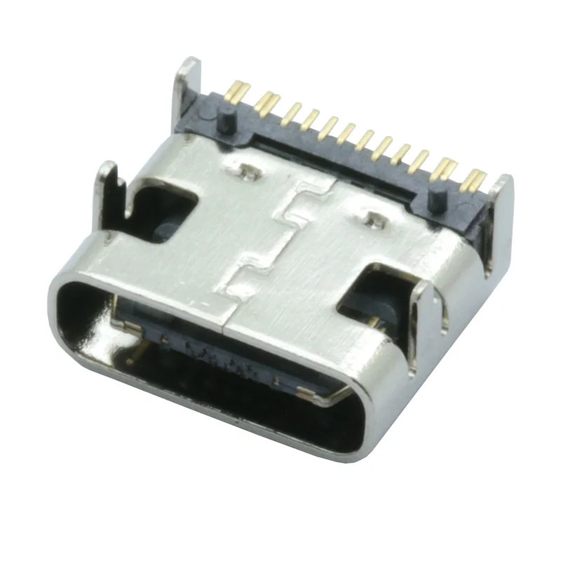 10 шт./лот Тип C 16-контактный разъем SMT USB 3. 0 Type-C гнездо размещение SMD DIP для печатной