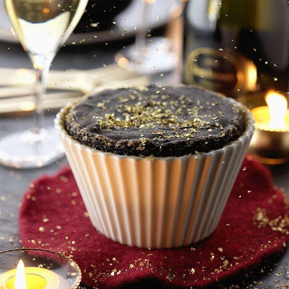 Декоративная Золотая фольга украшение для торта кухня суши выпечки большой