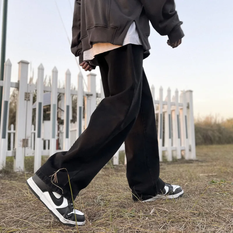 Multicolor Jeans Men Fashion Casual Solid Color Baggy Jeans Men Streetwear Loose Hip Hop Straight Denim Pants Mens Trousers